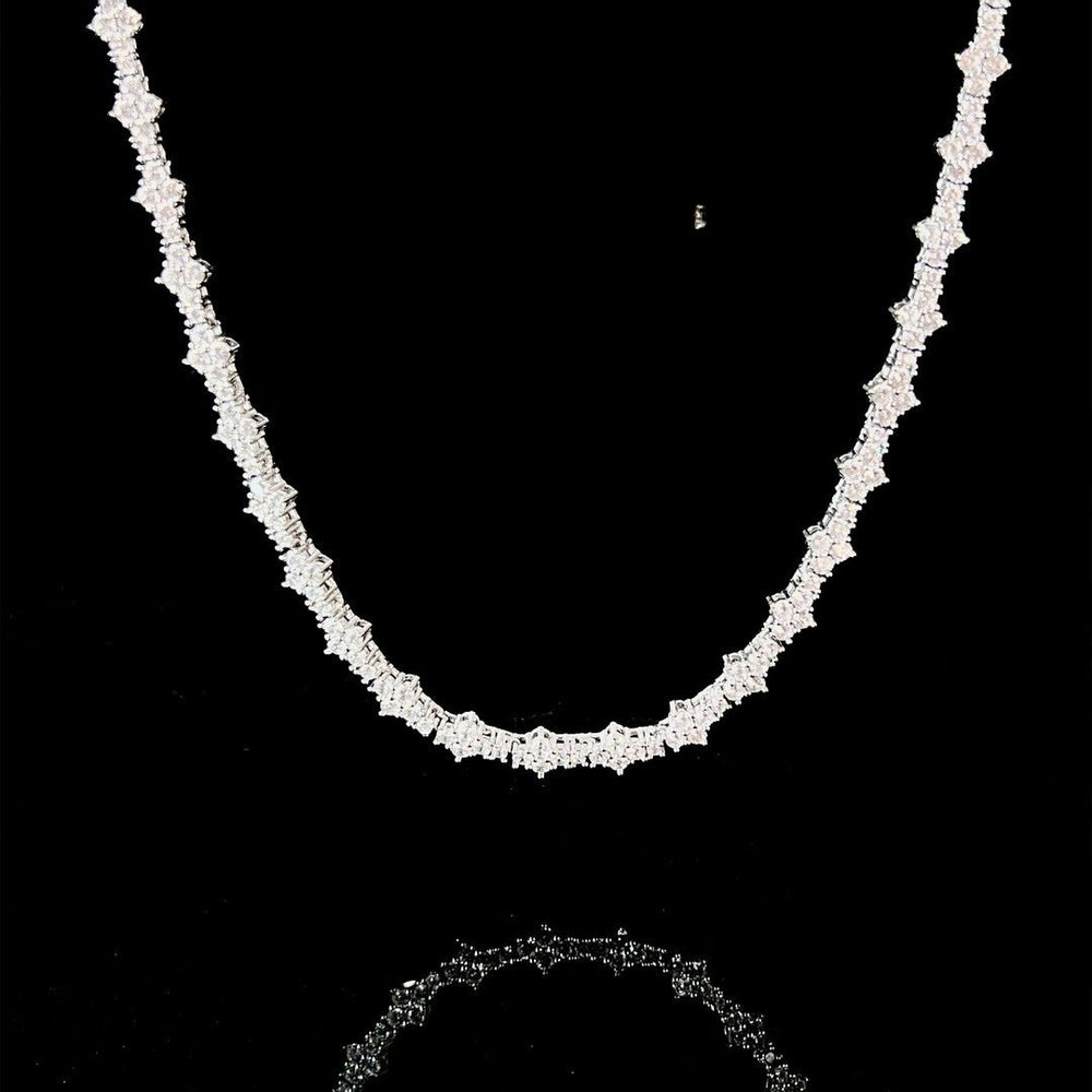 "Crown of Thorns" Iced Out Hexagram Pendant Necklace (Micro-Pave Streetwear Series) - view 1