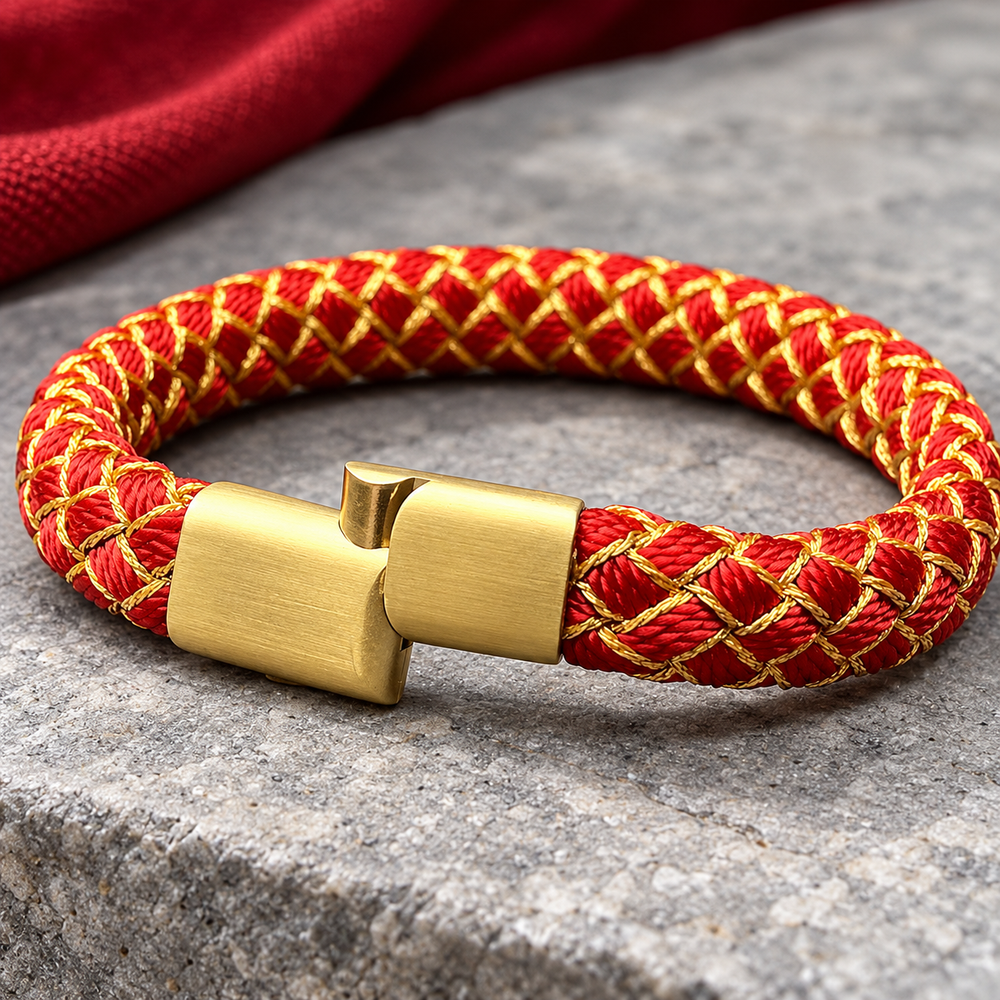 Five Elements Dragon-Scale Cord Bracelet - view 4