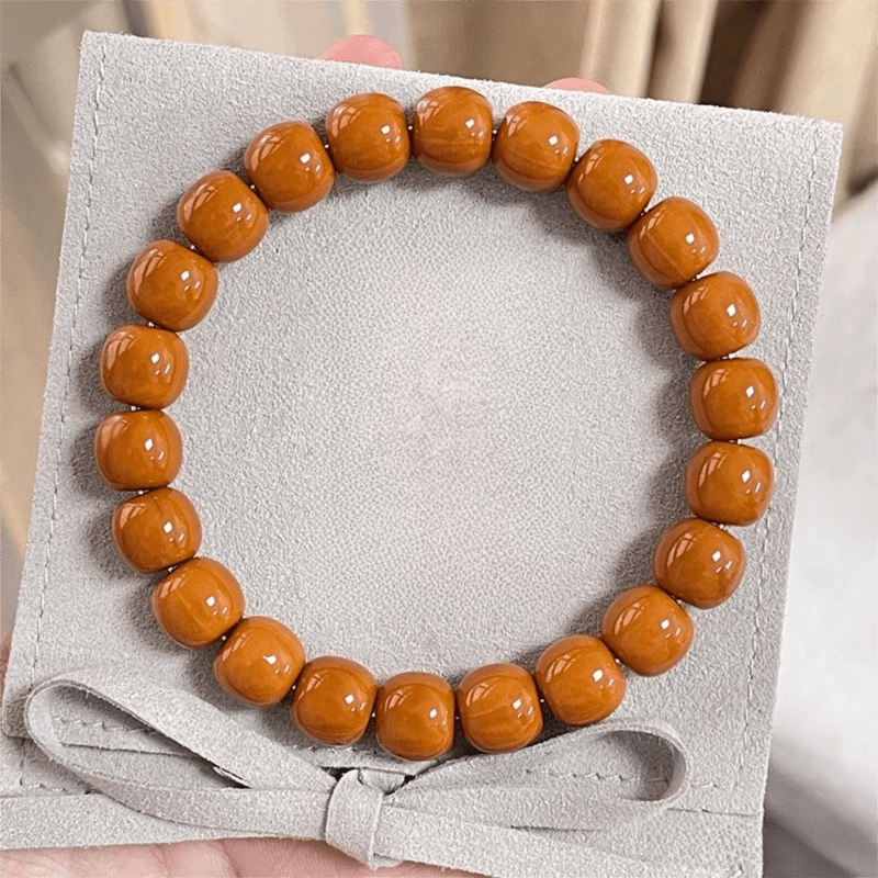 Tibetan Monkey Head Bracelet | Old Material Energy Beads - view 1