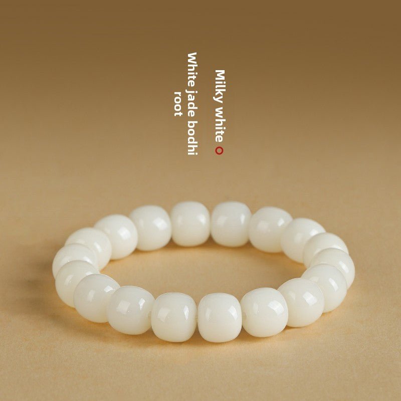 【Special offer】White jade Bodhi seed bracelet - view 5