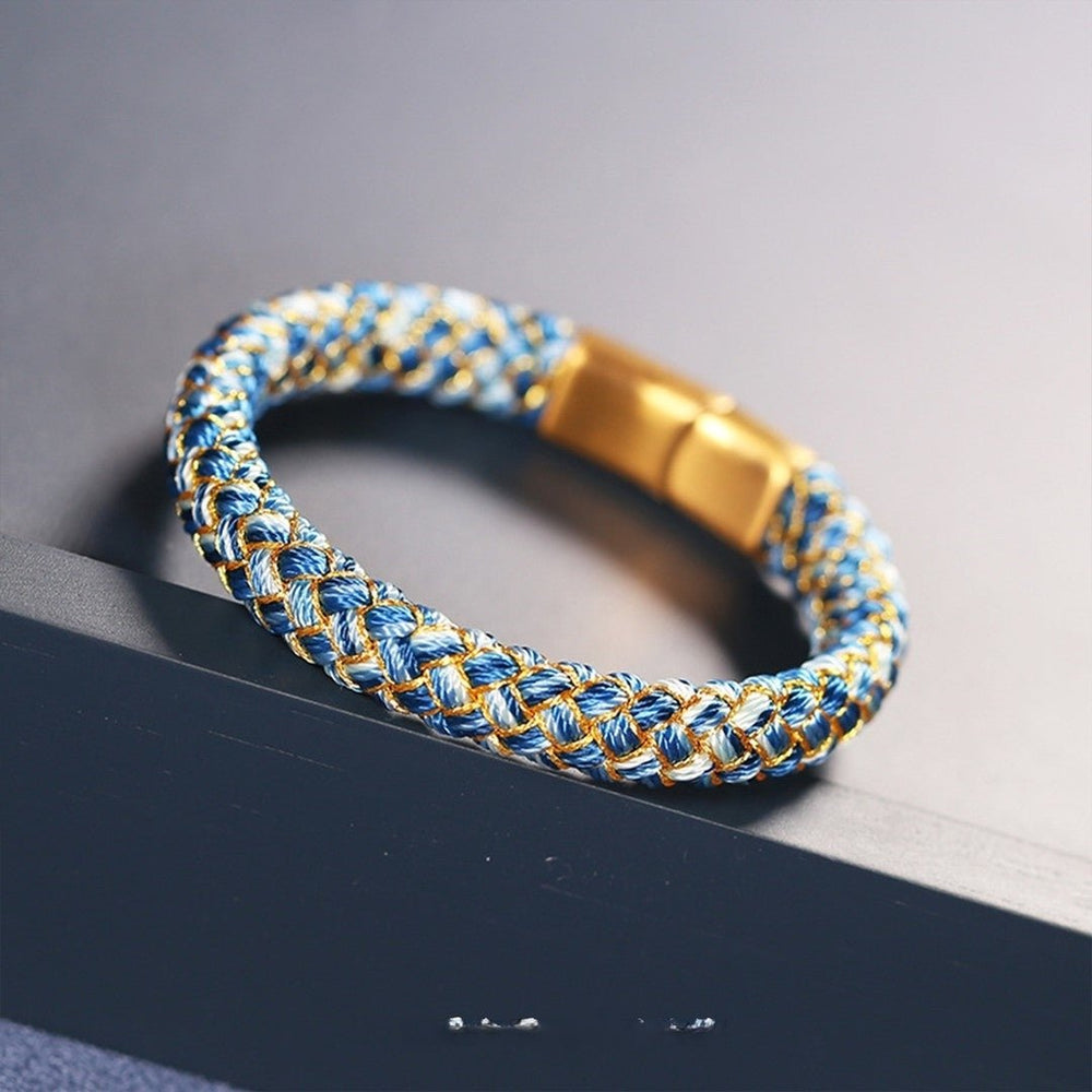 Handwoven Dragon-Scale Cord Bracelet for Energy Protection - view 5