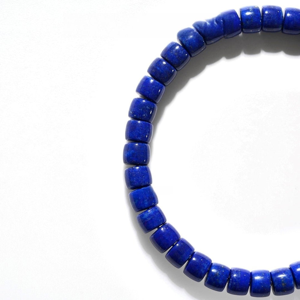 Lapis Lazuli Bracelet — 6mm Natural Gemstone | Support from the Universe - view 2