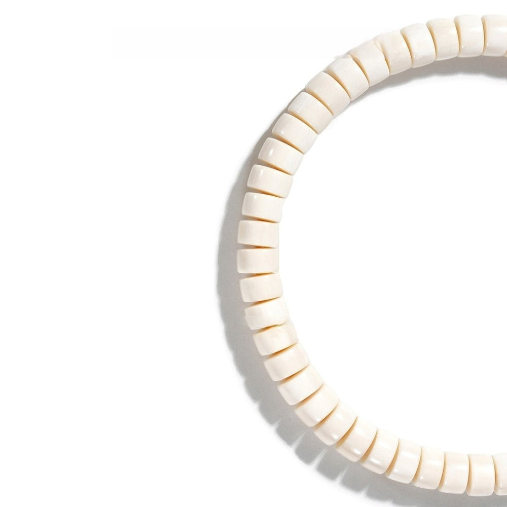 Mammoth Ivory Bracelet — 6mm Natural Fossil Beads | Healing Energy - view 2