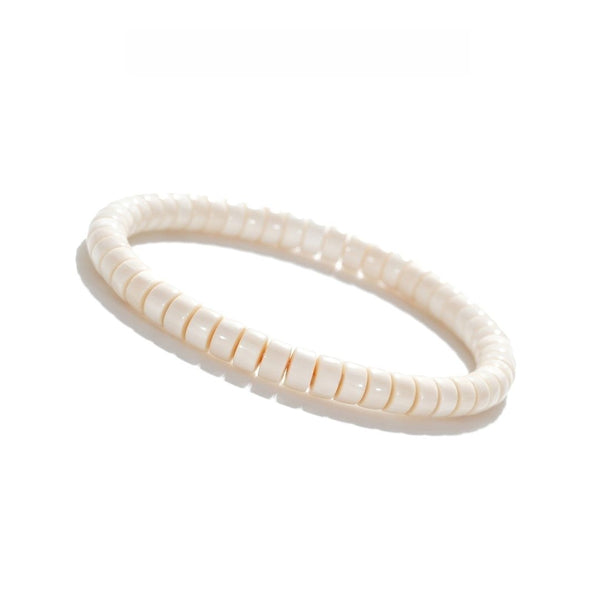 Mammoth Ivory Bracelet — 6mm Natural Fossil Beads | Healing Energy