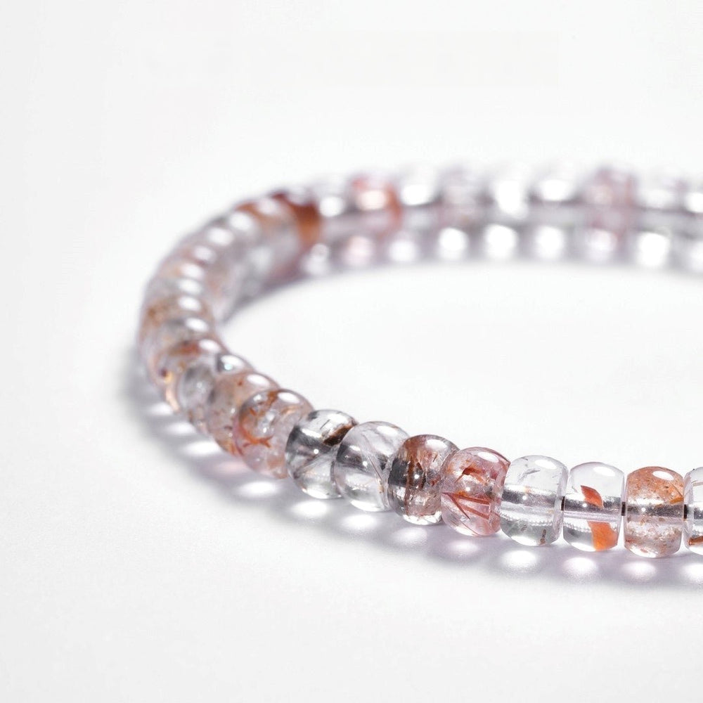 Natural Black Golden Rutilated Quartz Bracelet — Precision-Cut Crystal Clarity - view 3