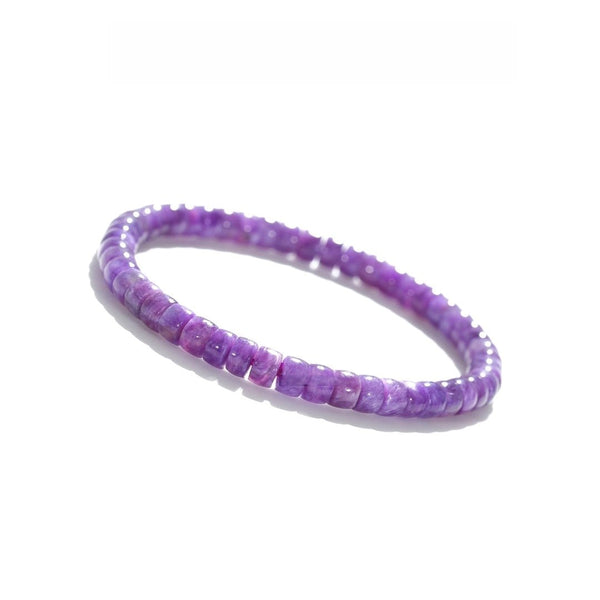 Natural Charoite Bracelet — Full-Color Dragon Pattern for Health & Vitality