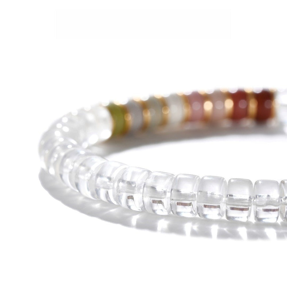 Natural Clear Quartz Bracelet — 6mm Multi-Gem Design for Love Attraction - view 2