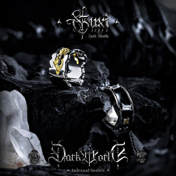 Skull Ear Cuff 925 Silver No Piercing - Gold Skull Diamond Cartilage