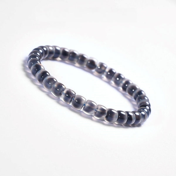 Tibetan Blessed Black Core Agate Bracelet for Purposeful Living