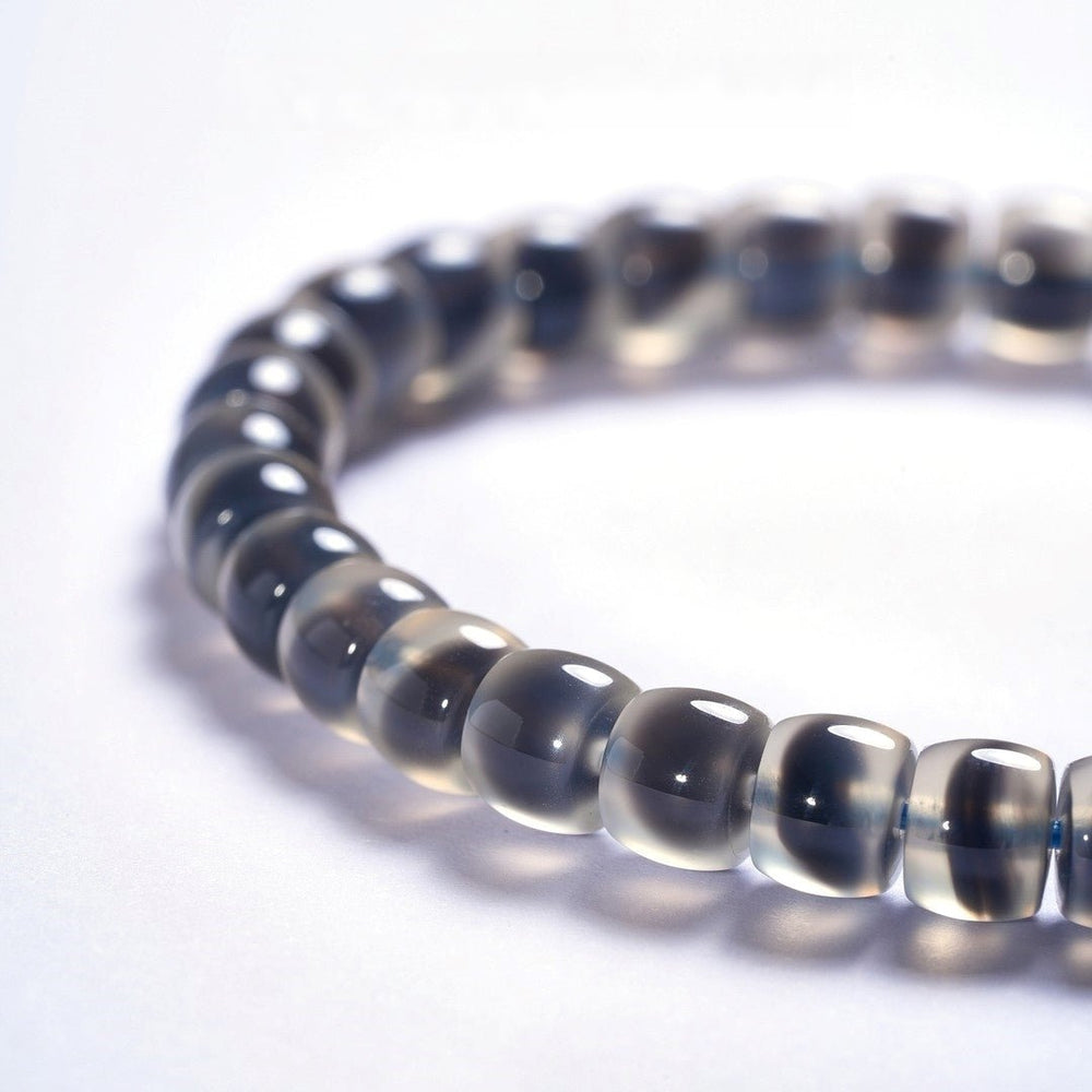 Tibetan Blessed Black Core Agate Bracelet for Purposeful Living - view 3