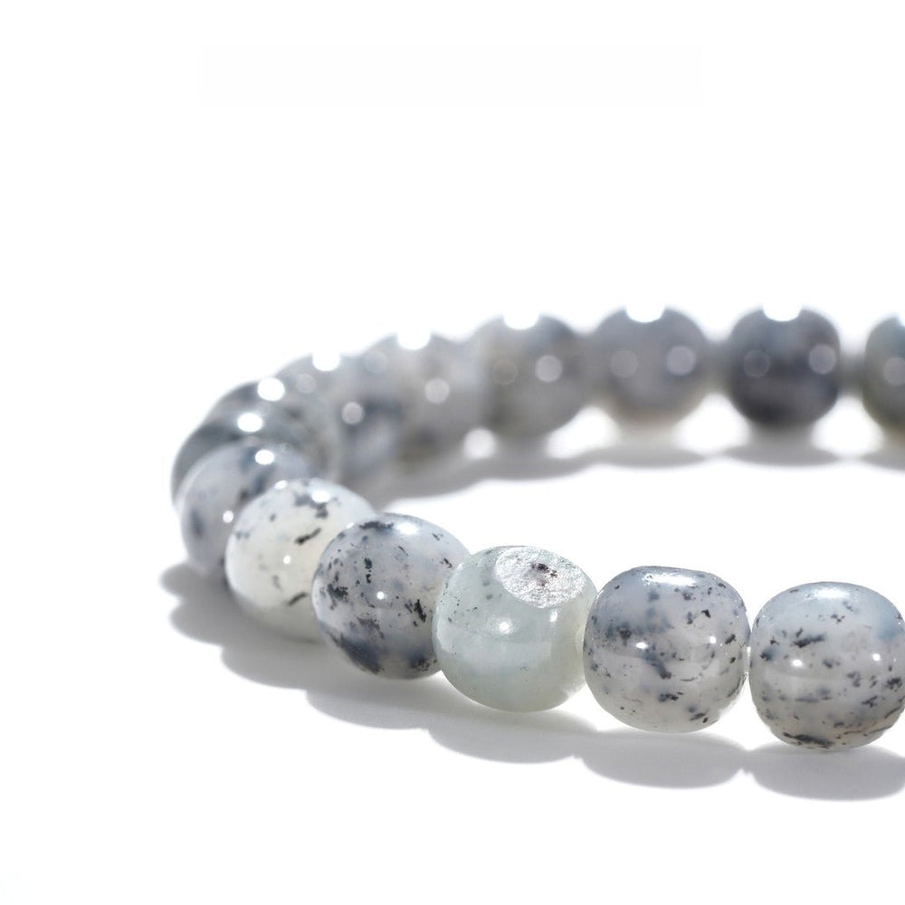 Tibetan Blessed Blue-Black Hetian Jade Bracelet for Abundance — view 3