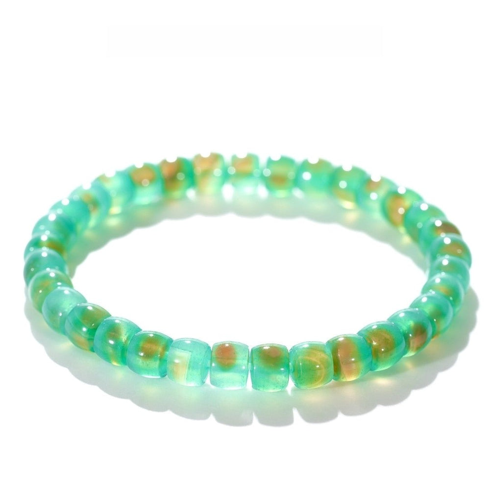 Tibetan Blessed Grape Agate Bracelet for Restorative Energy - view 4