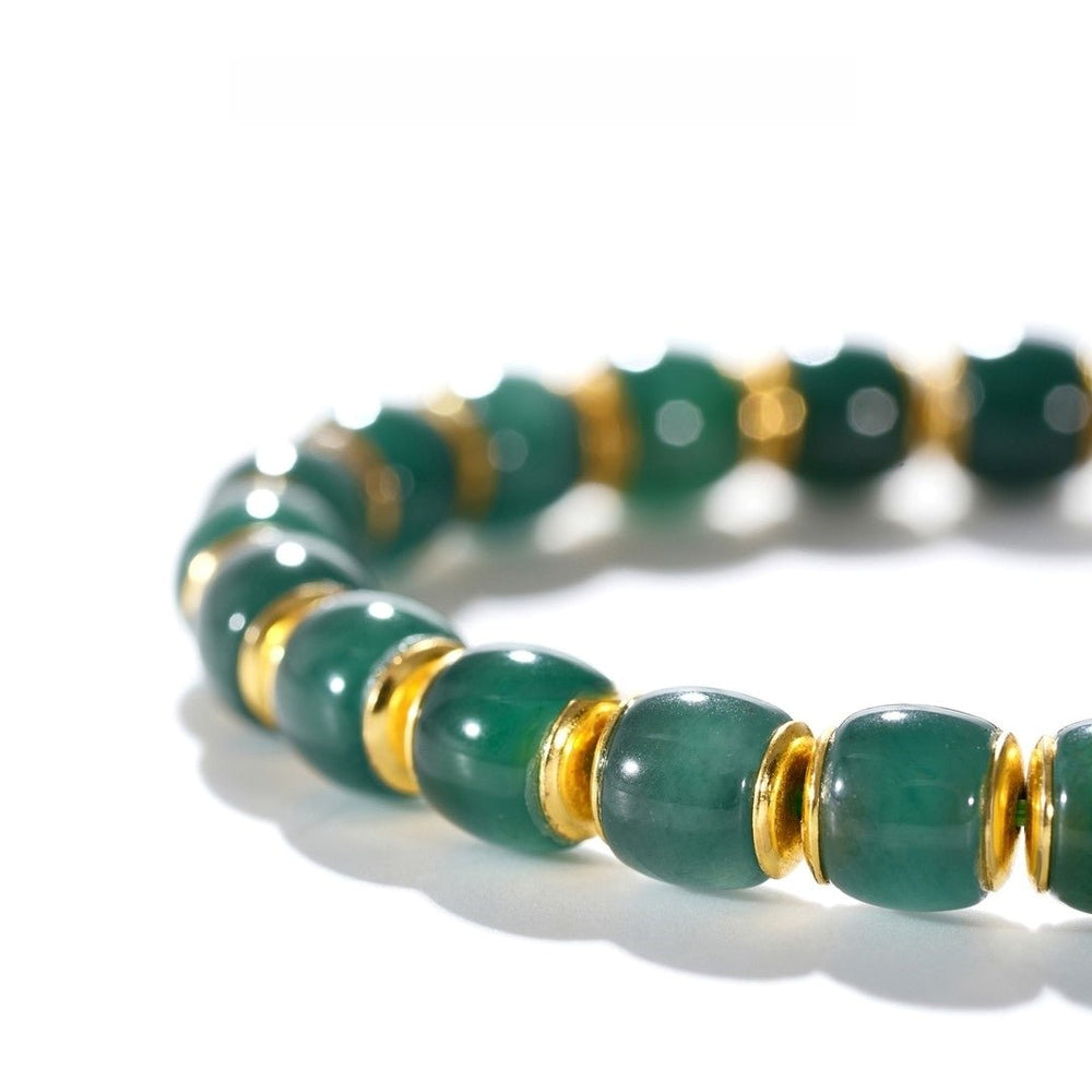 Tibetan Blessed Jade Bracelet for Emotional Healing - view 3