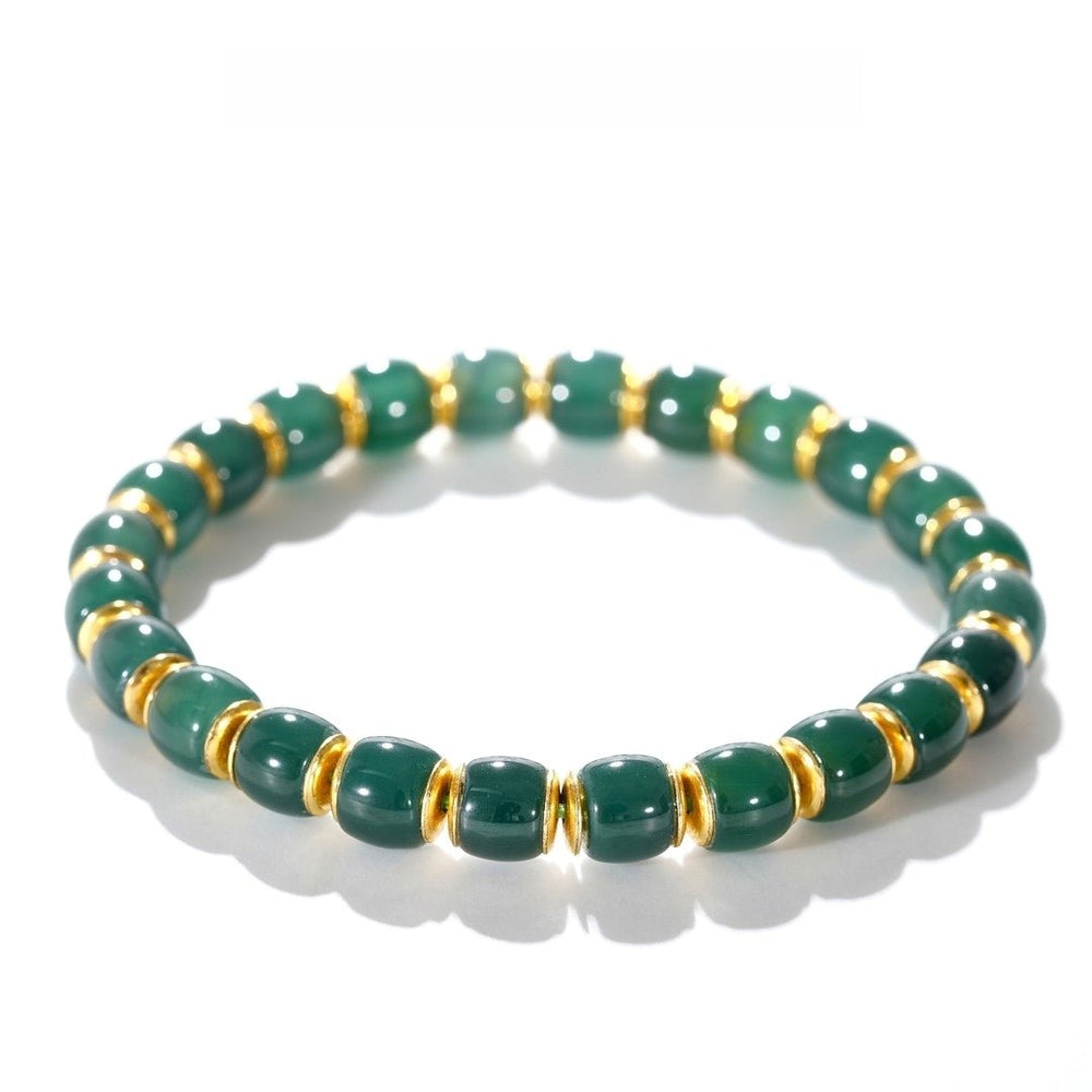 Tibetan Blessed Jade Bracelet for Emotional Healing - view 4
