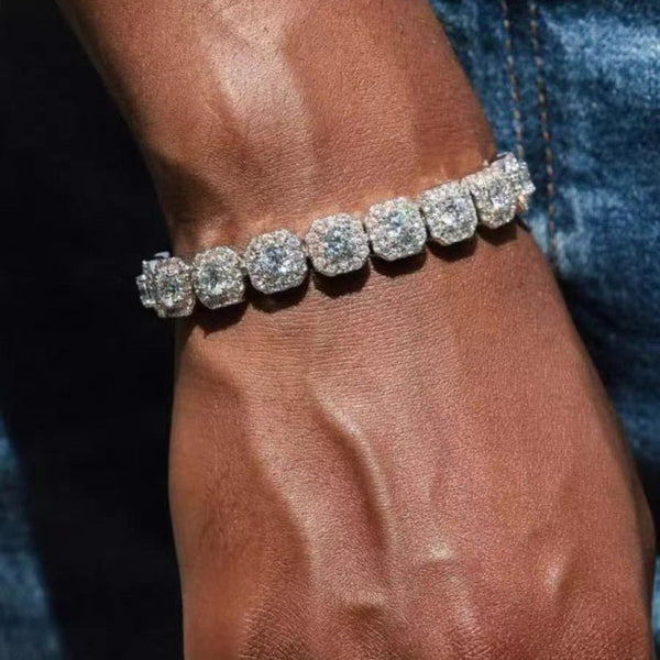 Vintage Crystal Necklace - Cushion Cut Zirconia Antique Style Chain
