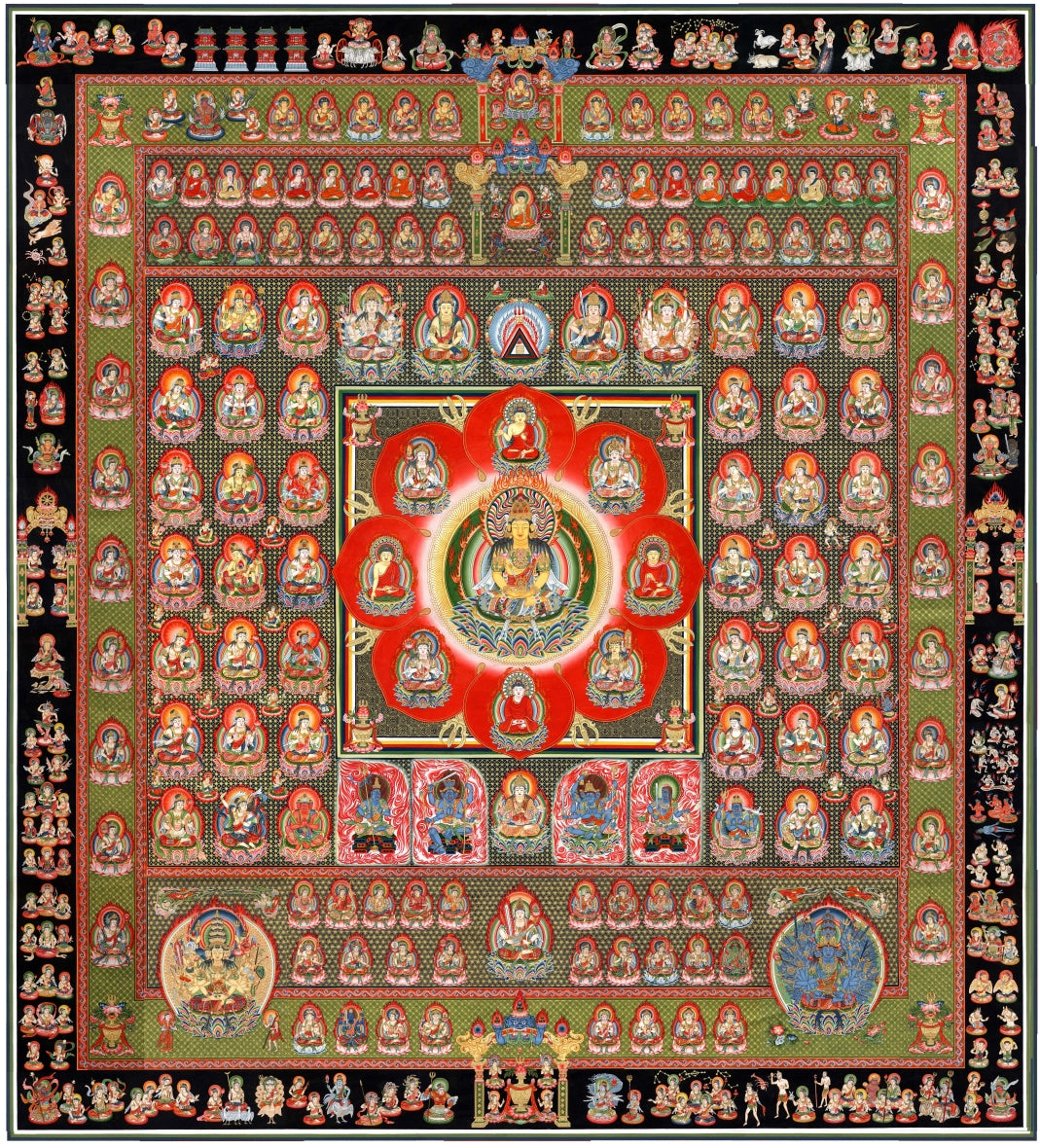 The Precious Garbhadhātu Mandala: Womb Realm’s Ultimate Tibetan Thangka