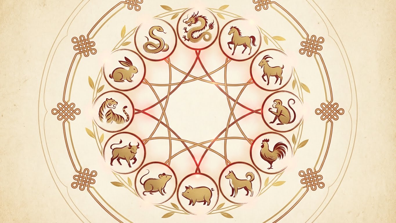 Chinese zodiac compatibility chart based on birth year and zodiac animals