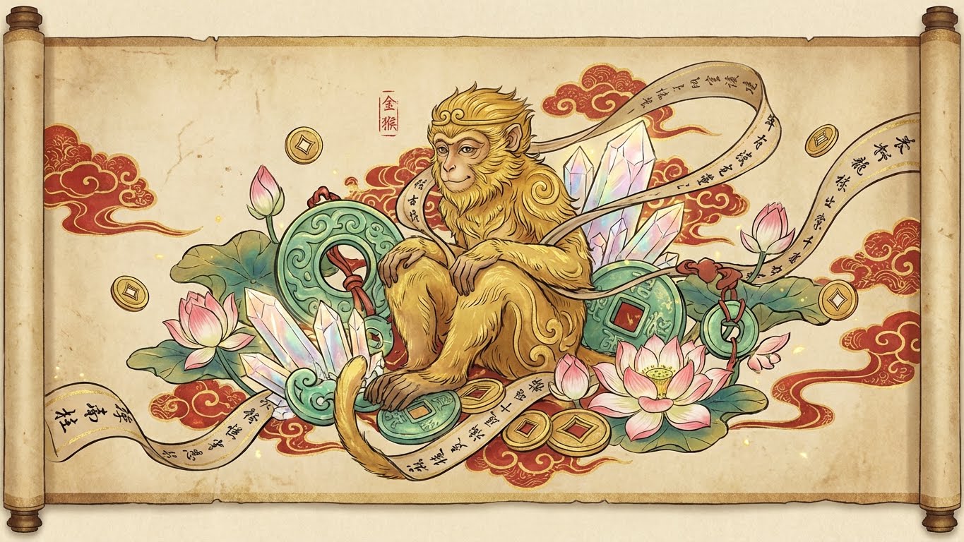 Year of the Monkey: Complete Chinese Zodiac Guide (Personality, Elements & Crystals) - Buddhabelief