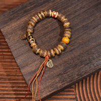 Ox horn single circle bracelet