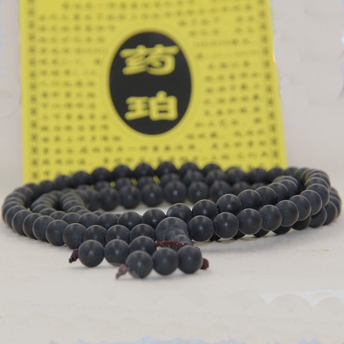 Natural Medicinal Amber Mala Beads - view 1