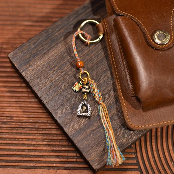 Zakiralam Gau Keychain | Tibetan Energy Protection Amulet