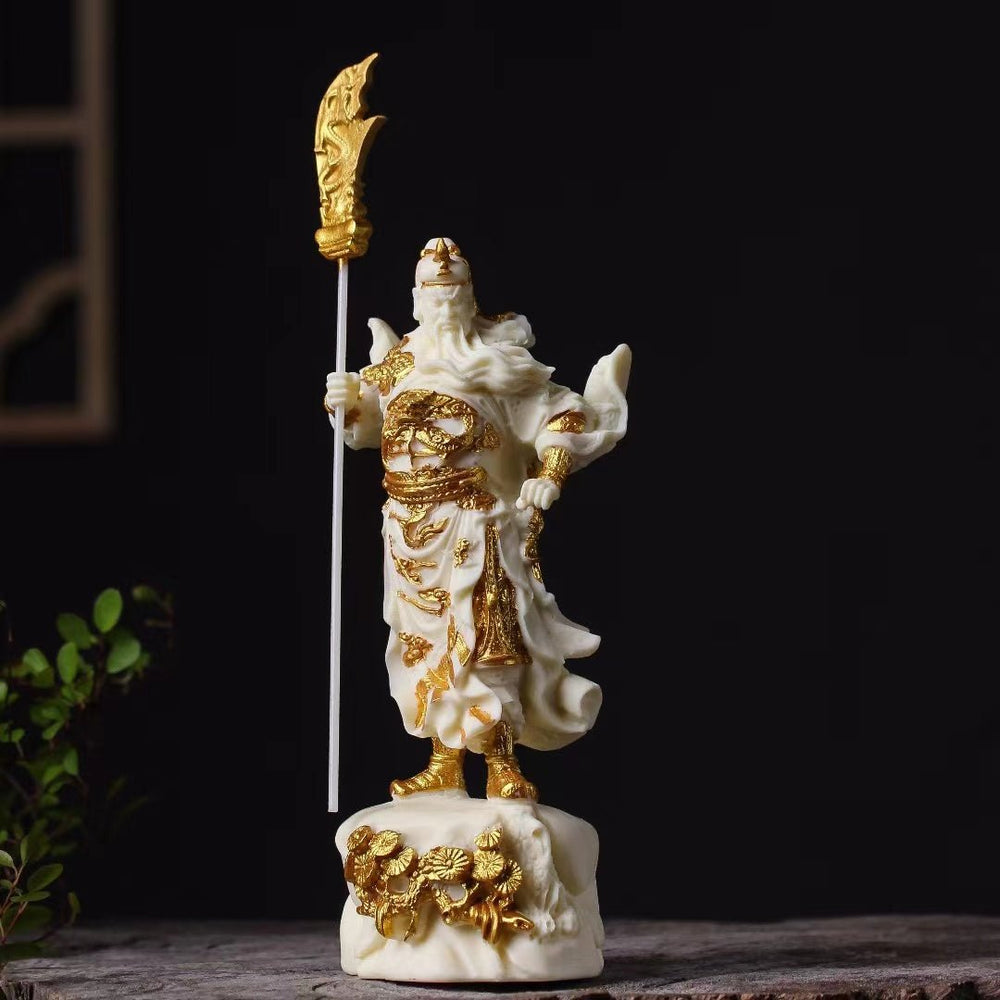 Tagua Nut Guan Gong Statue for Home Altar - view 1