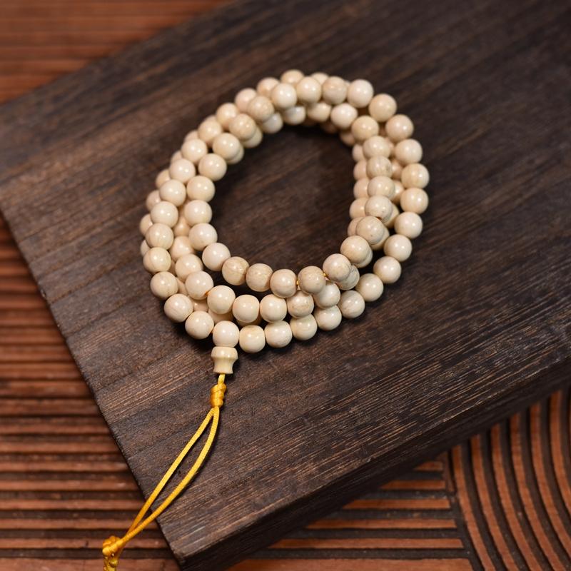 108 beads of natural cow bone prayer beads - view 1
