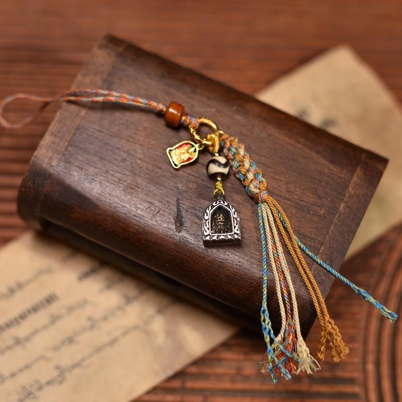 Zakiralam Gau Keychain | Tibetan Energy Protection Amulet - view 3