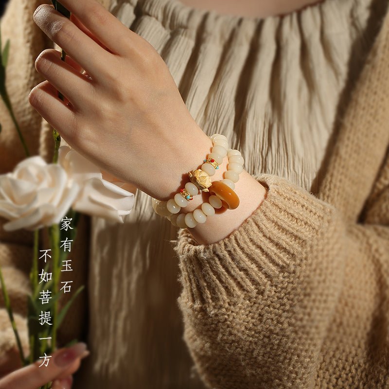 Illusory Snow Bodhi Beads | Energy & Calm Protection - view 2
