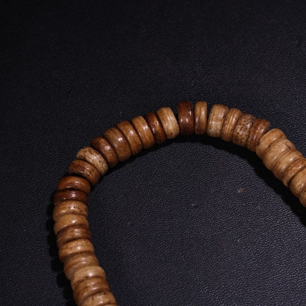 Vintage Tibetan Old Bone Mala | 108 Sacred Beads - view 3