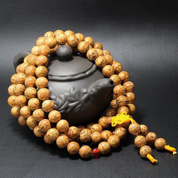 【Special offer】Natural Indian Dragon Eye Bodhi Mala · 108 Beads
