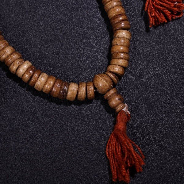 Vintage Tibetan Old Bone Mala | 108 Sacred Beads - view 5