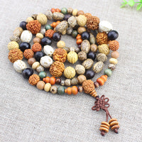 Natural Multi-Bodhi Seed Mala – 108 Beads for Meditation, Wealth, and Protection