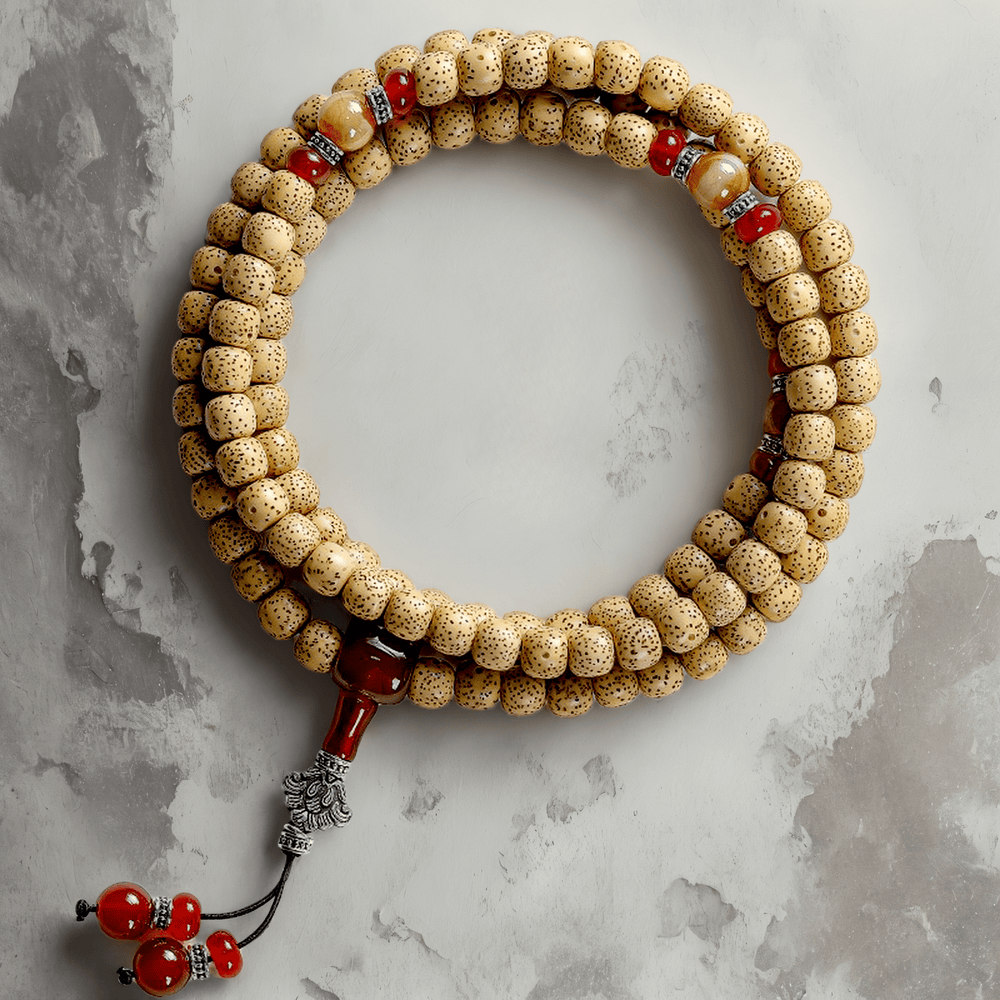 108 Star & Moon Bodhi Beads Bracelet - view 4