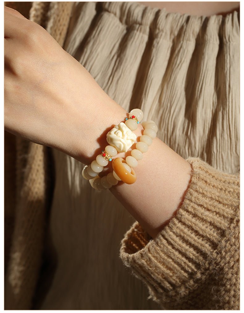 Illusory Snow Bodhi Beads | Energy & Calm Protection - view 4