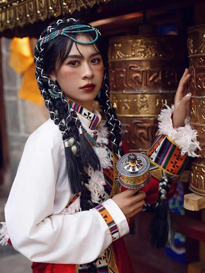 Tibetan Bohemian Necklace – Handmade Ethnic Head & Neck Jewelry - view 6