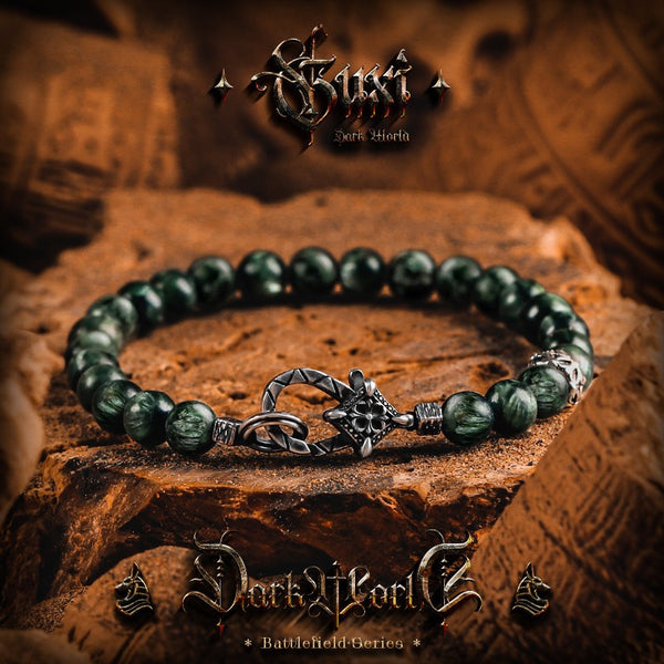 Serenity Beaded 925 Silver Bracelet for Men