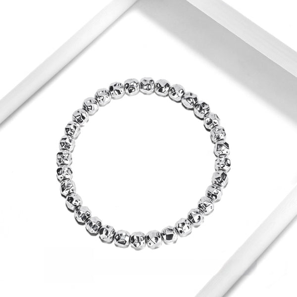 "Galaxy" 6mm 925 Sterling Silver Bracelet – Minimalist & Versatile for Couples