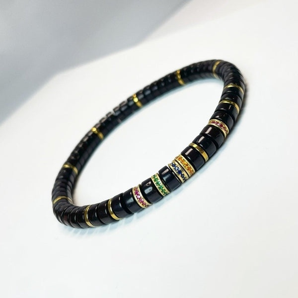 Black Gold Coconut Bracelet | Rainbow Series