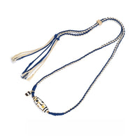 Mammoth Ivory Nine-Eye Collarbone Necklace - Tibetan Protection Talisman
