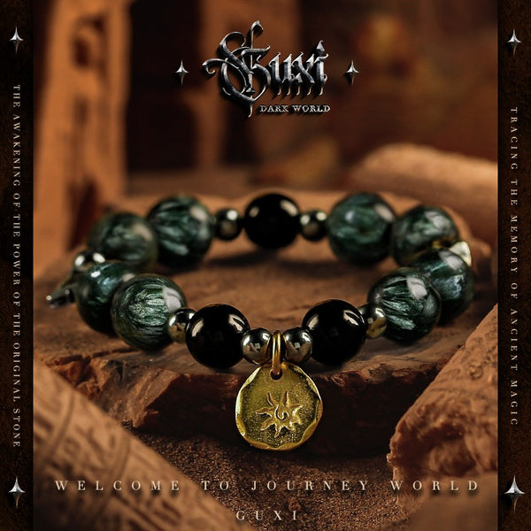 Oasis Beaded 925 Silver Bracelet for Men