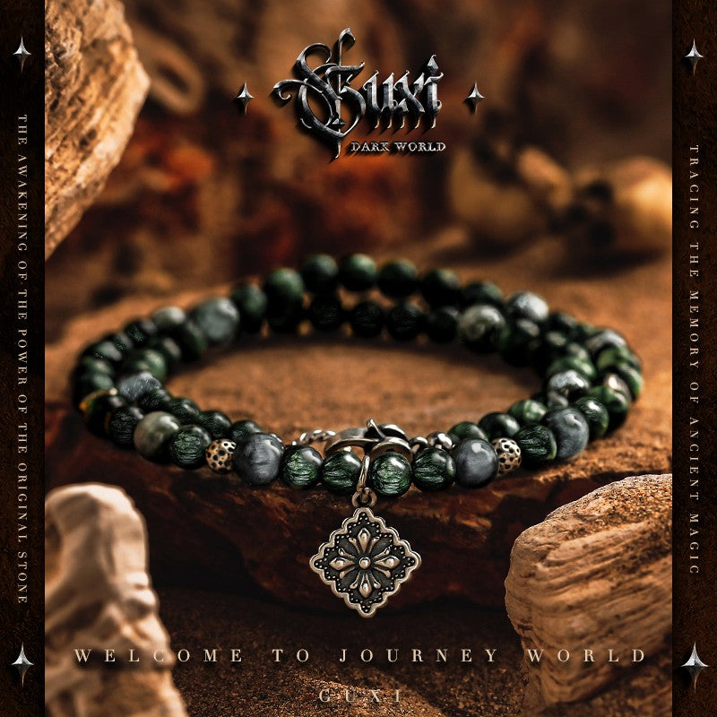 Void Meditation 925 Silver Multi-Wrap Bead Bracelet — view 1