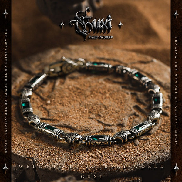Tales of All Things 925 Silver Bracelet - Men's Retro
