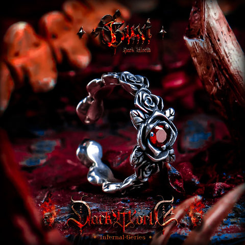 Withered Gothic 925 Silver Open Ring