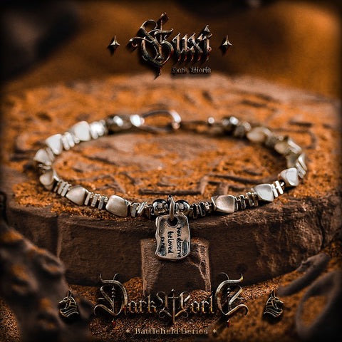 Proverbs Fragmented Bead 925 Silver Bracelet