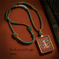 Limitation - Pure handcrafted Thangka with Hetian jade 【Venerable Lord of the Void Treasury】