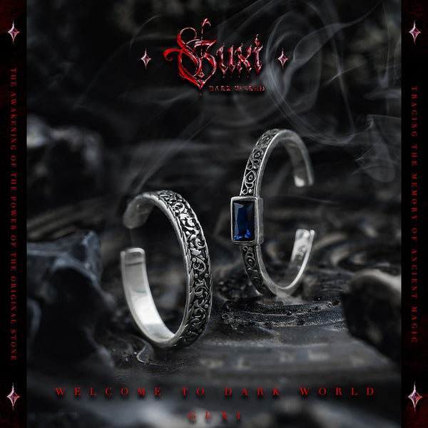 Chasing Shadows Ring - Men's 925 Silver Gothic Style
