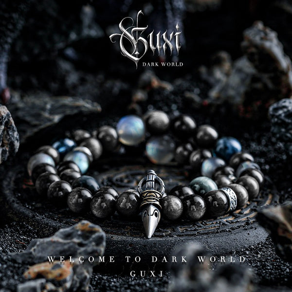 Chaos Power Double-Layer 925 Silver Bracelet for Men