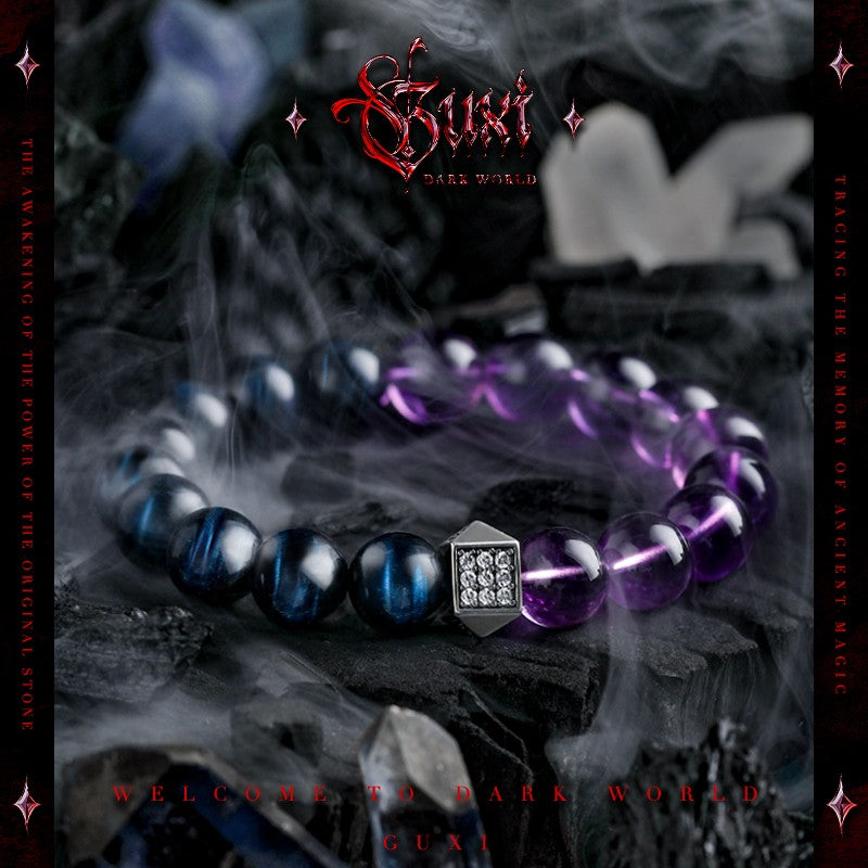 Star Trace Beaded Bracelet for Men — front view | Buddhabelief