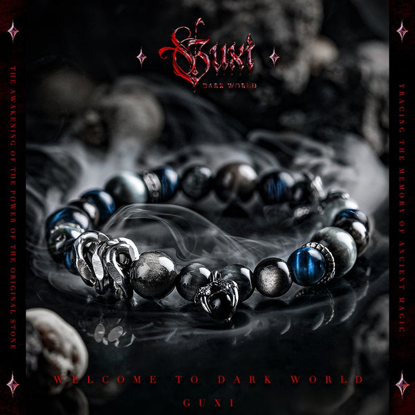 Devil's Code 925 Silver Men's Statement Bracelet